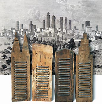 HD Heckes Holzstelen, Digitaldruck, 30/30 cm, 2012