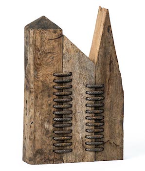 HD Heckes Holzobjekt, Schnürung, HS 71, 29/12/60 cm, 19 kg, 2014